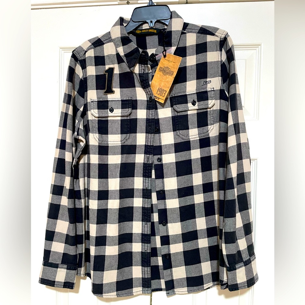 Harley Davidson Ladies Shirt Buffalo Plaid NWT